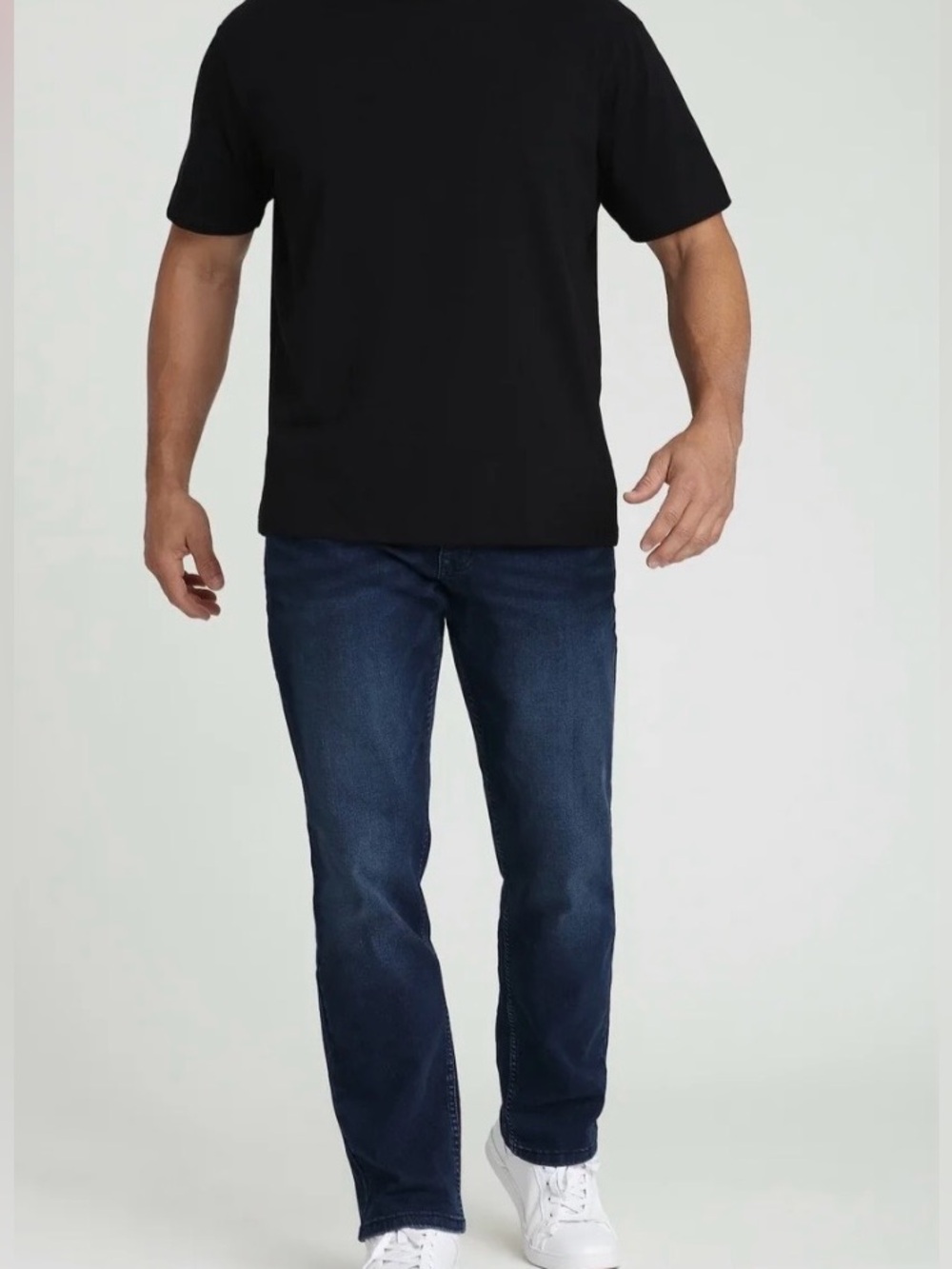 The Perfect Jeans Men's 40x30 Dark Blue Straight-Leg Jeans Captain